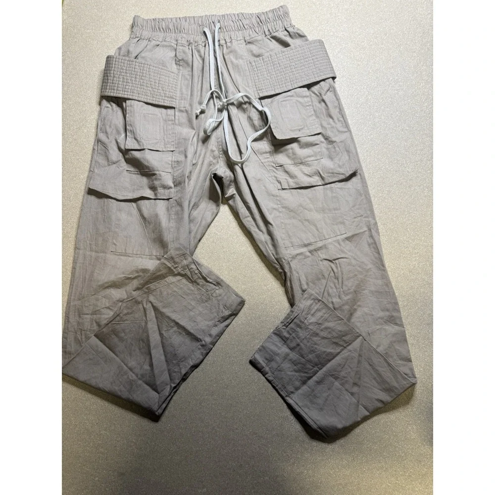 FOG Mnml Essentials Cargo Pants Mens Medium Fear Of God Beige ‎ Drawstring